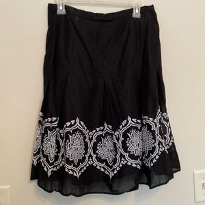A line skirt with bead details